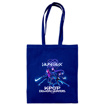K-Pop Demon Hunters Trio Navy Blue Tote Bag