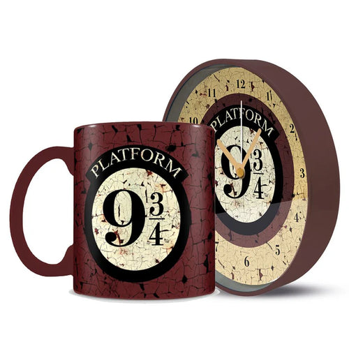 Harry Potter (Platform 9 3/4) Morning Set (Mug & Desk Clock)