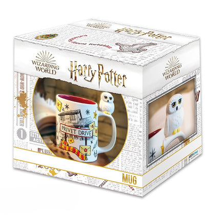 Harry Potter Mug 3D Handle Hedwig & Privet Drive