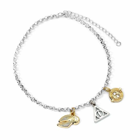 Silver Coloured 3 Charm Bracelet