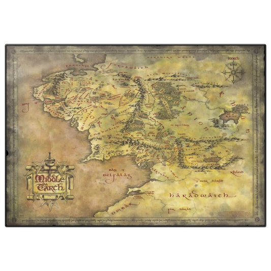 Lord of The Rings Desk Map