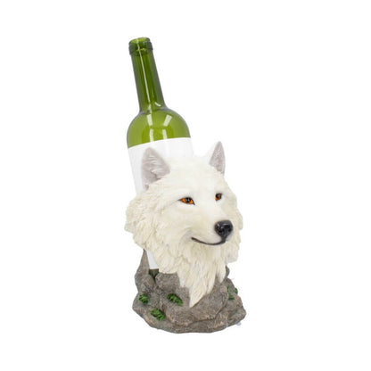 Snow Guide Wolf Wine Bottle Holder 19.7cm