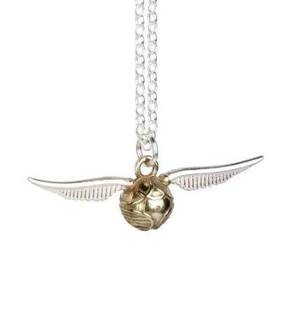 Sterling Silver Golden Snitch Charm Necklace