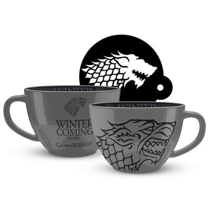 Official Game of Thrones Stark Cappuccino Mug at the best quality and price at House Of Spells- Fandom Collectable Shop. Get Your Game of Thrones Stark Cappuccino Mug now with 15% discount using code FANDOM at Checkout. www.houseofspells.co.uk.
