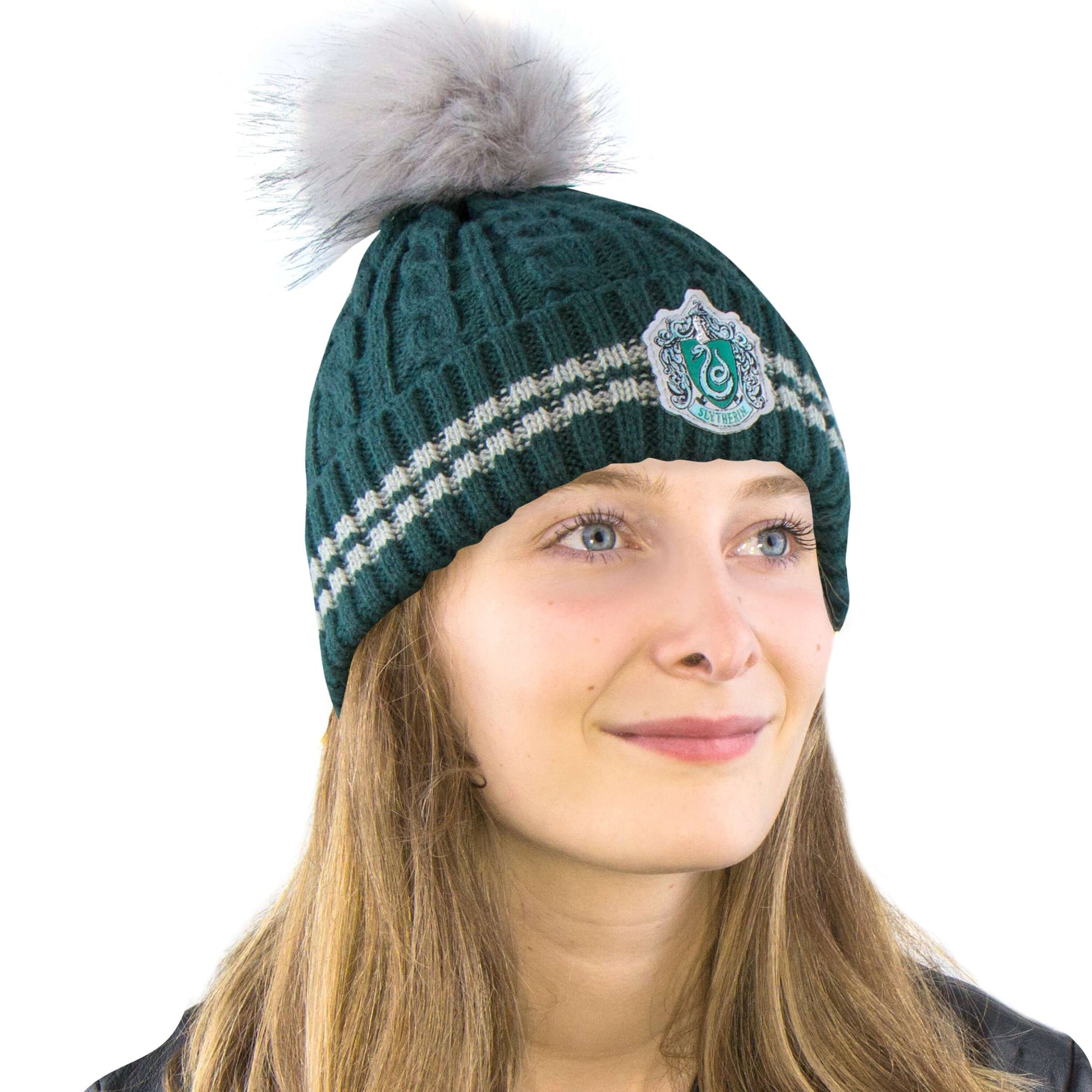 Slytherin Pompom Beanie - House Of Spells