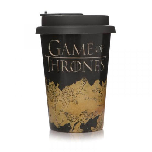 Game of Thrones map on a travel mug