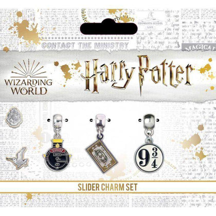 Harry Potter Hogwarts Slider Charm Set | Harry Potter jewellery