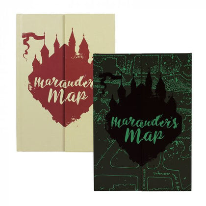 Harry Potter Marauders Map A5 Notebook - Harry Potter books
