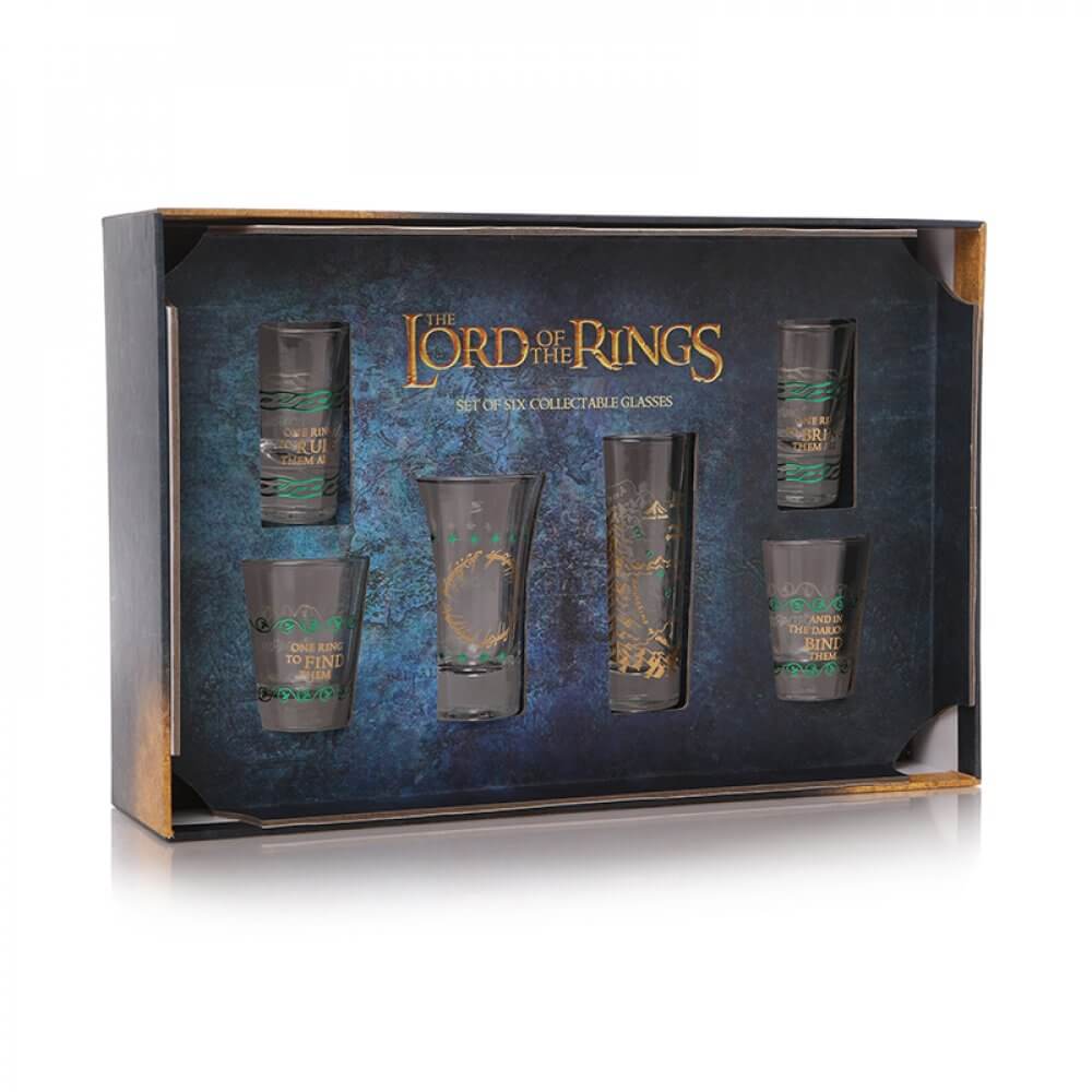 Glass Boxed (100ml) Set Of 6 - Lord Of The Rings- Harry Potter Shop