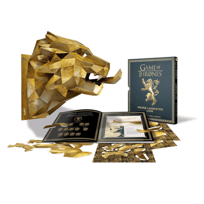 Game of Thrones Mask: House Lannister Lion (3D Mask & Wall Mount)