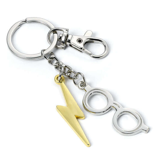 Harry Potter Metal Keyring - Glasses & Lightning Bolt