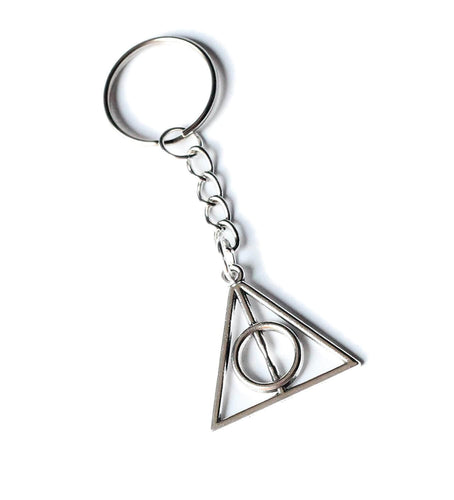 Deathly Hallows Silver Plated Keyring