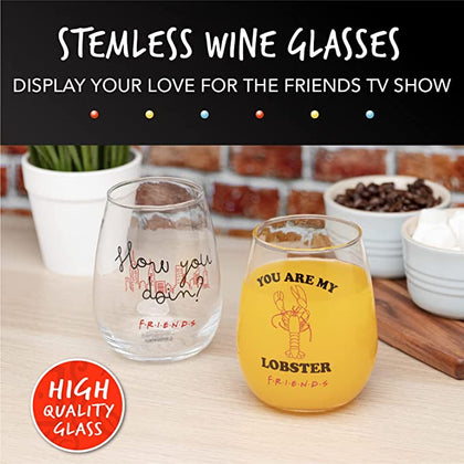 Friends Set of 2 Glasses