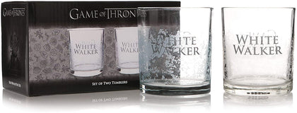 Game of Thrones White Walker Drinking Glasses Pack of 2 Tumblers- Game of Thrones merchandise