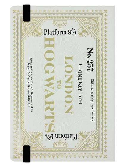 Harry Potter Hogwarts Ticket A5 Notebook- Harry Potter Shop