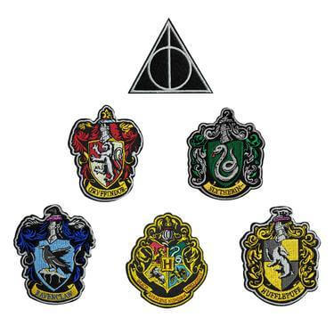Harry Potter Crest Patches Pack Of 6 in Deluxe Edition