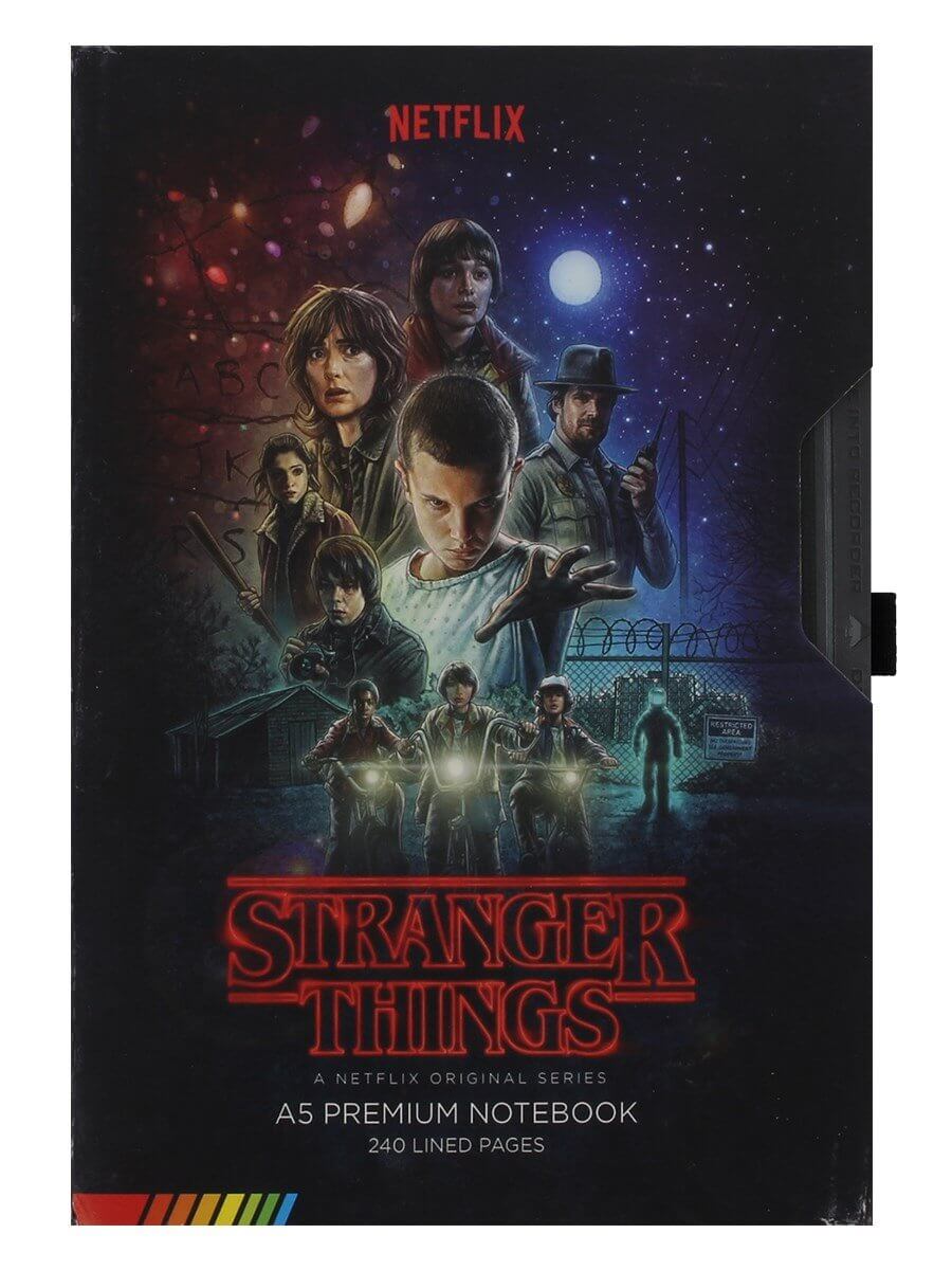 stranger things notebook