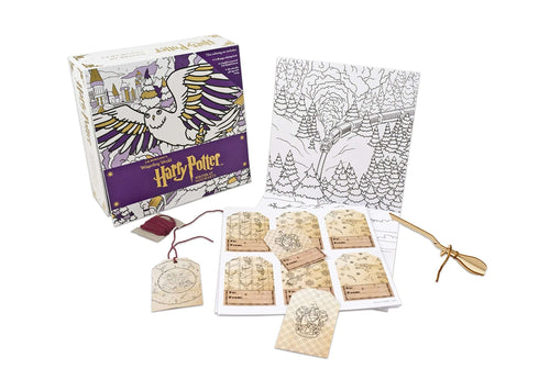 Harry Potter: Winter at Hogwarts: A Magical Colouring Set