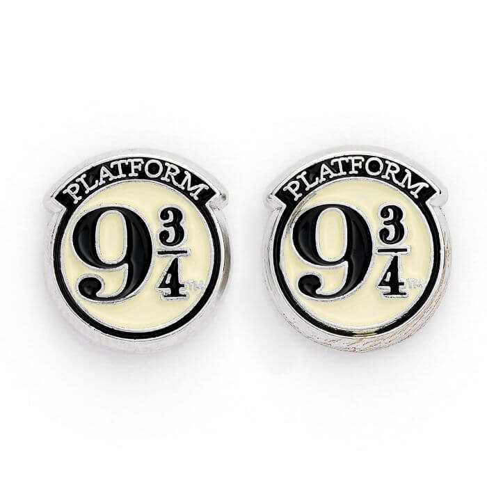 Platform 9 ¾ Silver Plated Stud Earrings - Harry Potter shop