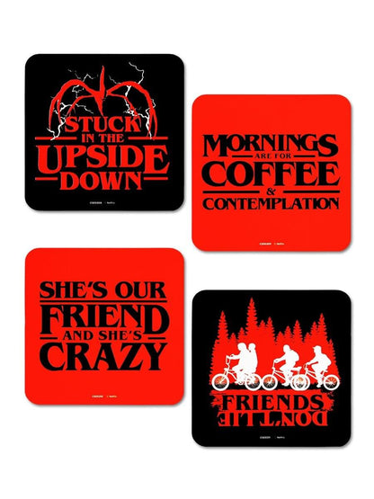 Stranger Things ( Phrases ) 4 Coaster Set