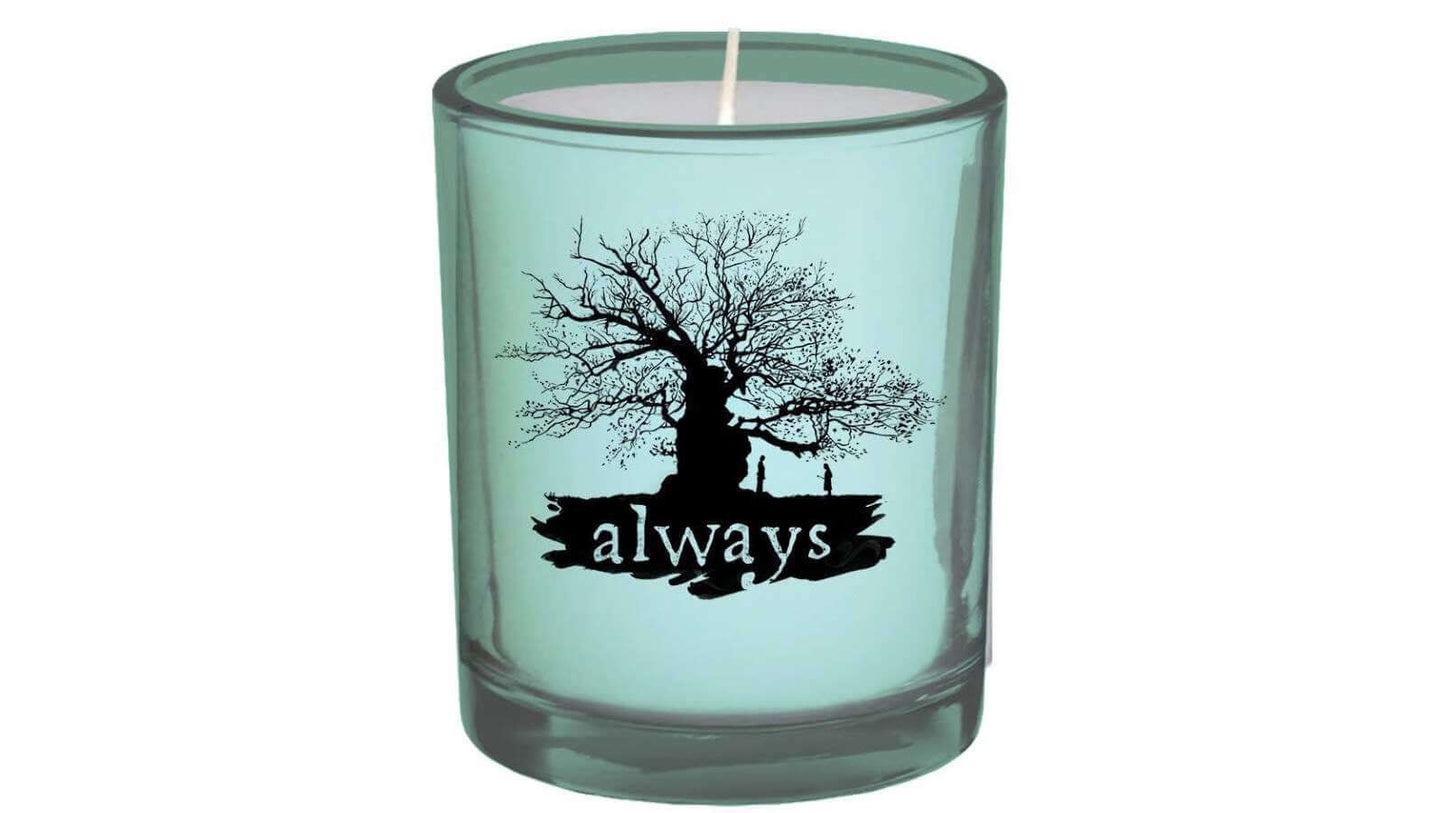 ALWAYS GLASS VOTIVE CANDLE- Harry Potter Shop