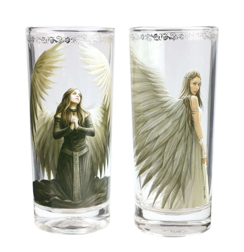 Angels Glass Boxed (300ML) Set OF 2 - Anne Stokes