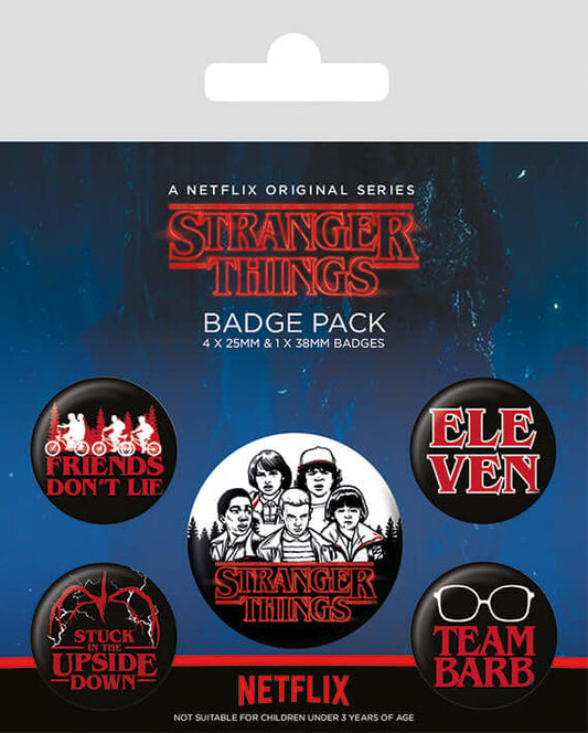 Stranger Things Characters Badge Pack