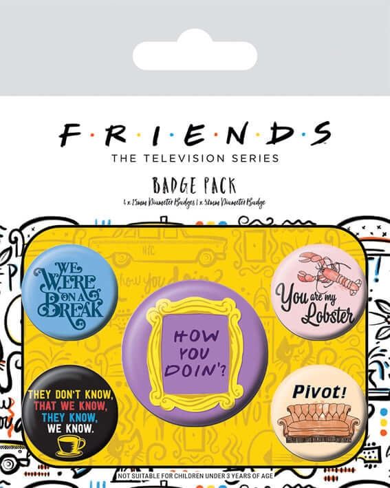 FRIENDS QUOTES BADGE PACK