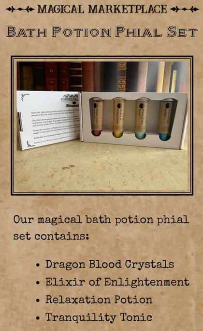 Bath Potion Phial Gift Box With 4 Phials