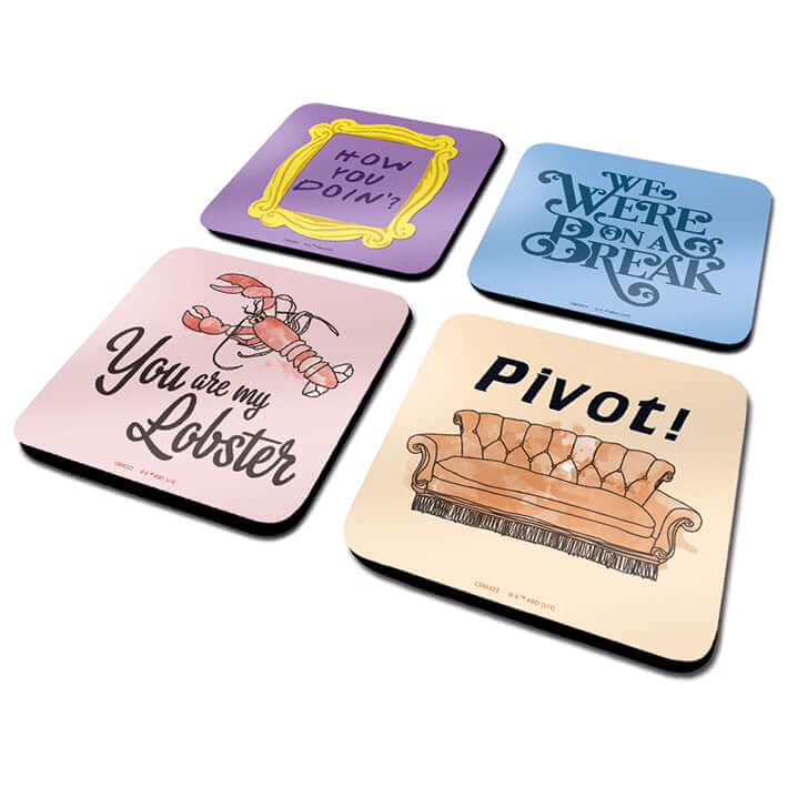 FRIENDS QUOTES COASTER SET