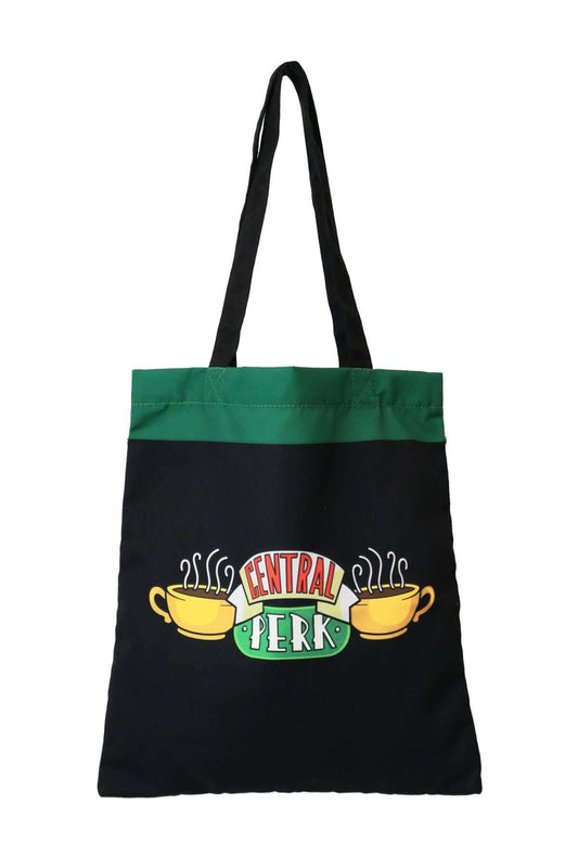 Central Perk Friends Black Tote Bag