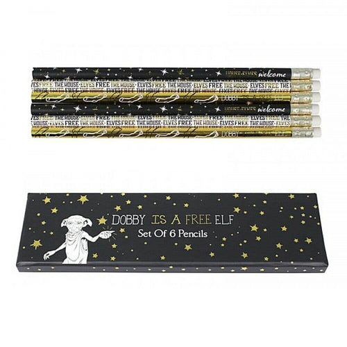 Harry Potter Dobby Is a Free Elf Set of 6 Pencils