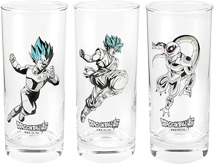 DRAGON BALL SUPER - 3 glass set