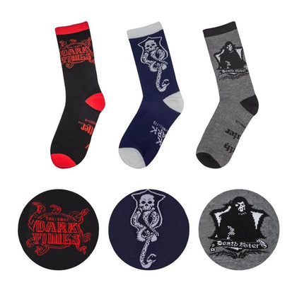 Harry Potter Dark Arts Socks (Set of 3) - Deluxe Edition - Harry Potter clothes