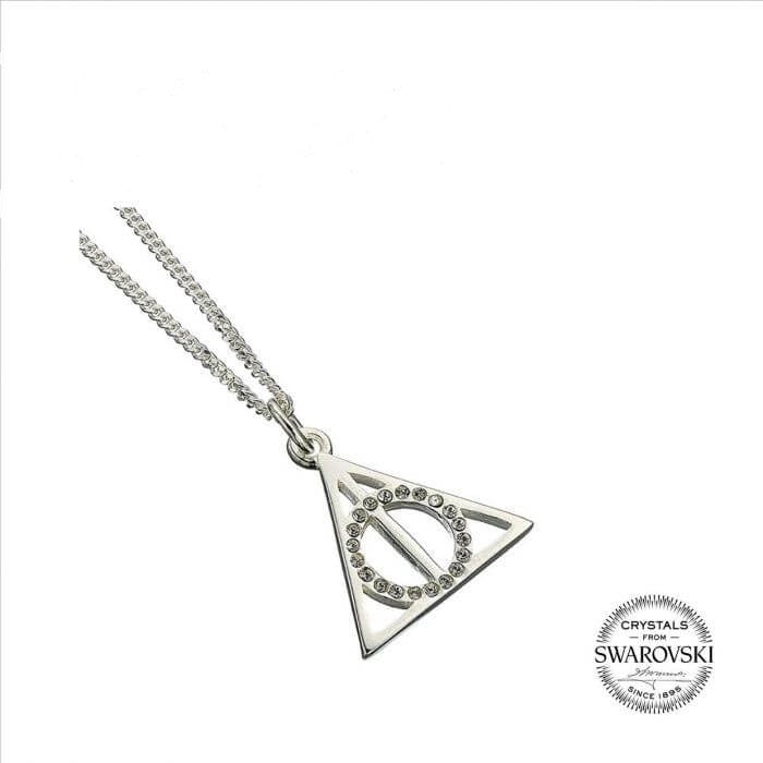 Deathly Hallows Embellished with Swarovski® Crystals Necklace - Harry Potter shop