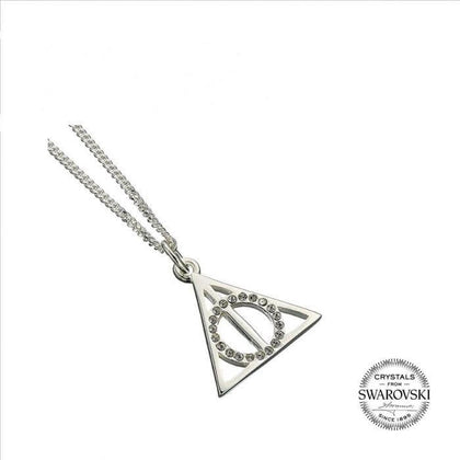 Deathly Hallows Embellished with Swarovski® Crystals Necklace - Harry Potter shop