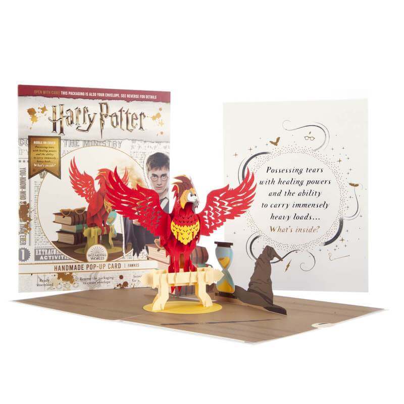 Harry Potter Fawkes Pop Up Card- Harry Potter stuff