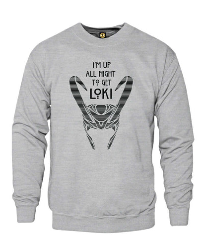 I Am Up All Night Jumper - Grey