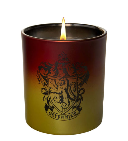 GRYFFINDOR LARGE GLASS CANDLE- harry potter gryffindor