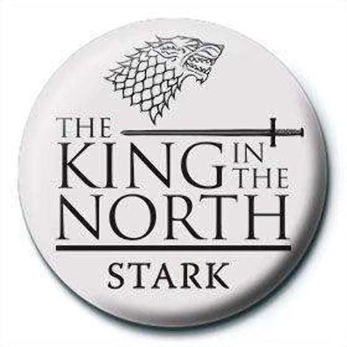 Game of Throne - BUTTON BADGE (KING IN THE NORTH)