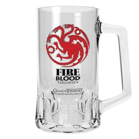 Game of Thrones Glass Tankard Targaryen