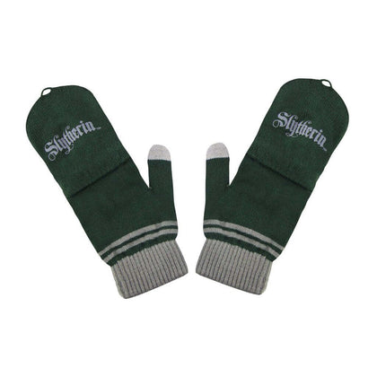 Slytherin Mitten/Fingerless Gloves - House Of Spells