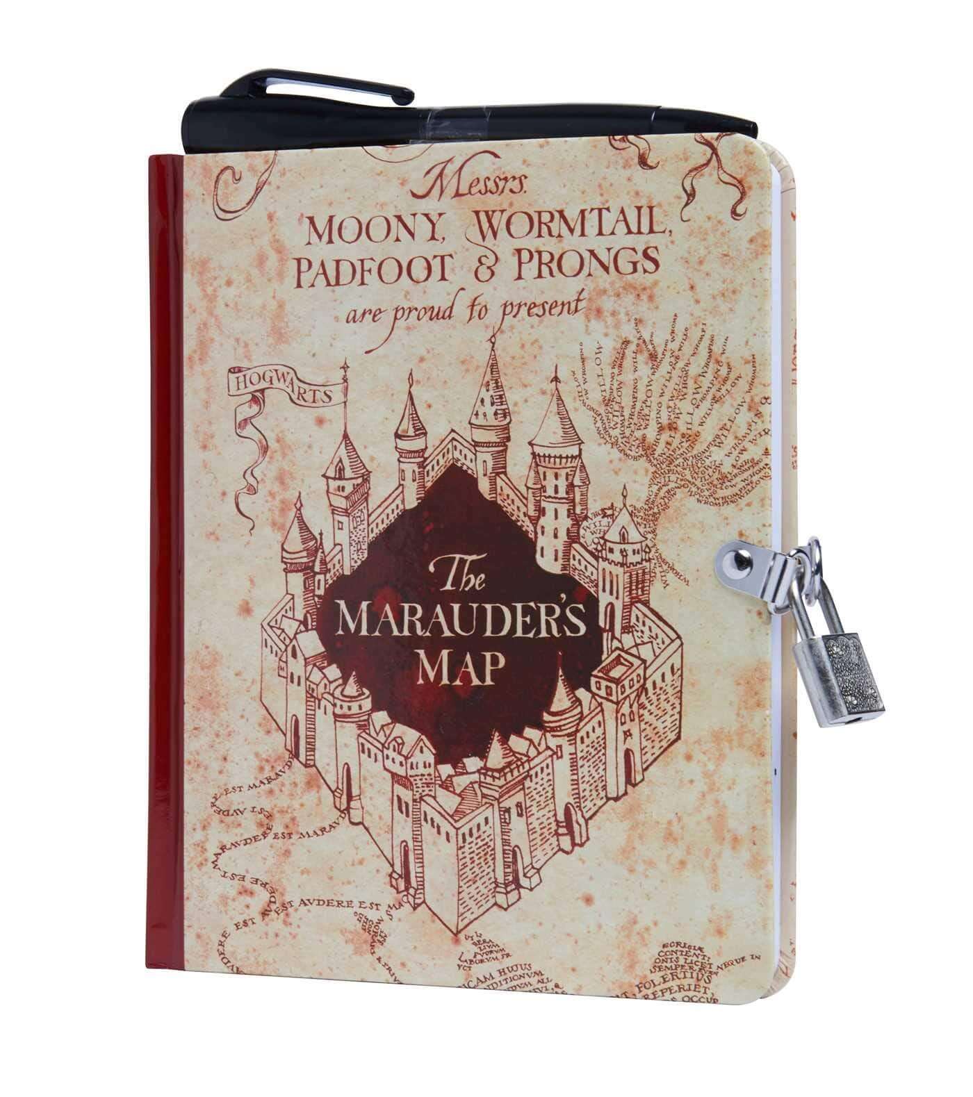 Harry Potter Marauder's Map Lockable Diary