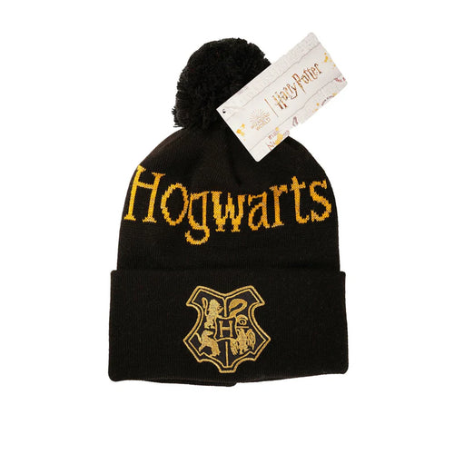 HOGWARTS BLACK AND GOLD Harry Potter BEANIE