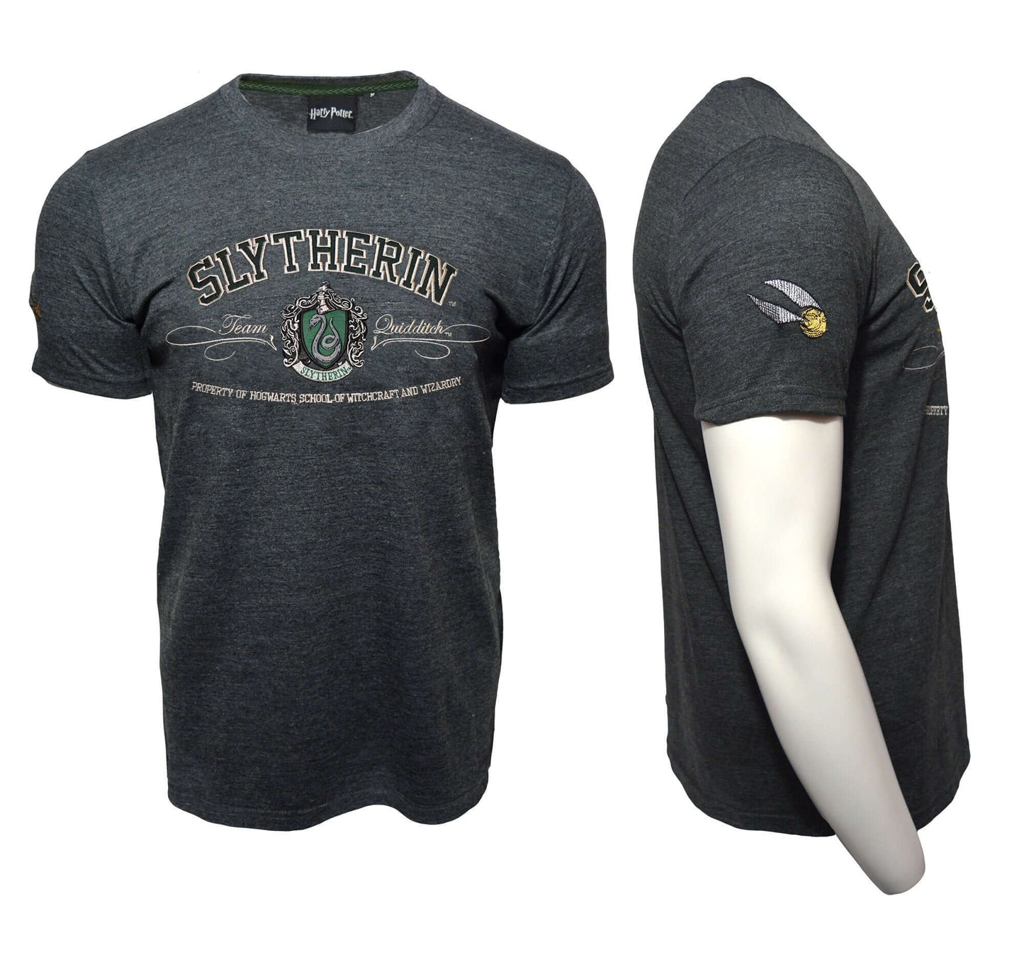 Harry Potter Embroidery T-Shirt - Slytherin | Harry Potter Clothing