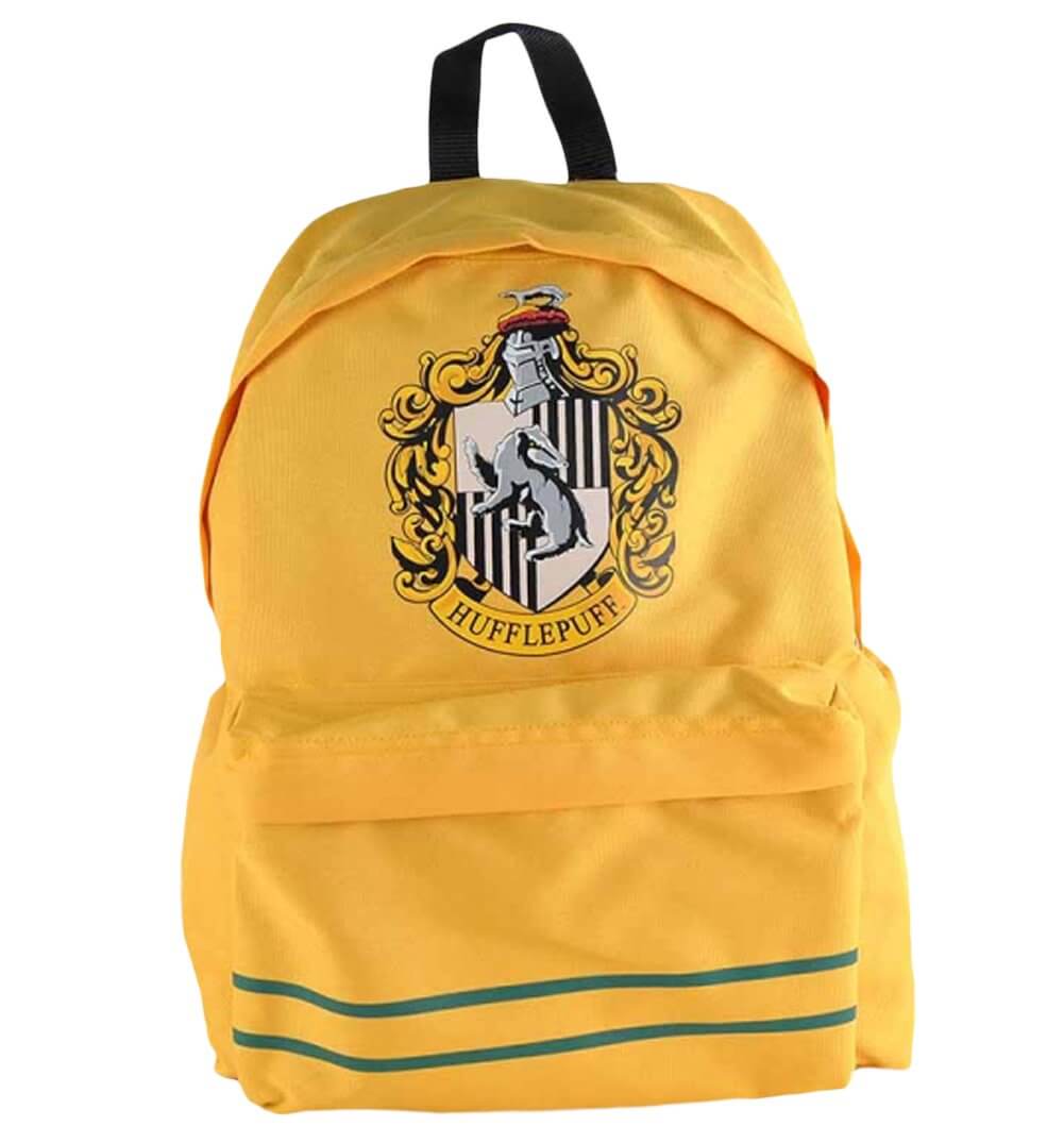 HARRY POTTER HOGWARTS HUFFLEPUFF CREST SCHOOL BACKPACK RUCKSACK BAG