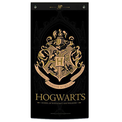 Harry Potter - Hogwarts Wall Banner - Black- Harry potter fandom