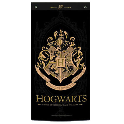 Harry Potter - Hogwarts Wall Banner - Black- Harry potter fandom