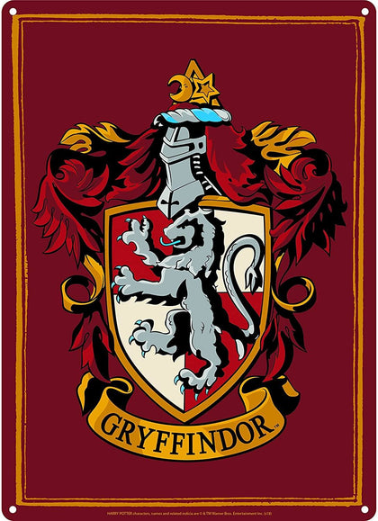 Harry Potter Gryffindor A5 Metal Wall Sign