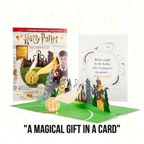 Golden Snitch Christmas Pop-Up Card
